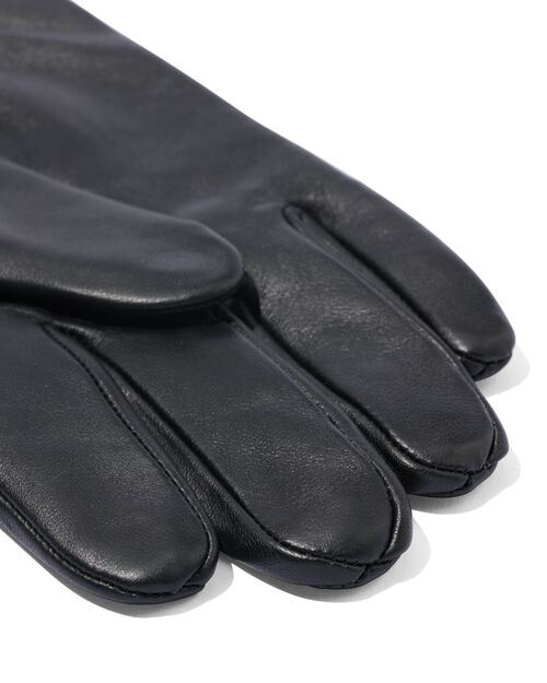 gants homme écran tactile cuir noir