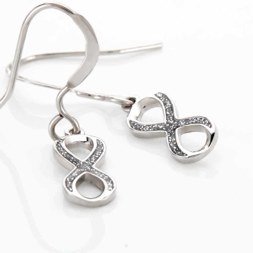 Boucles D'oreilles Pendantes Argent Solkem Glitter