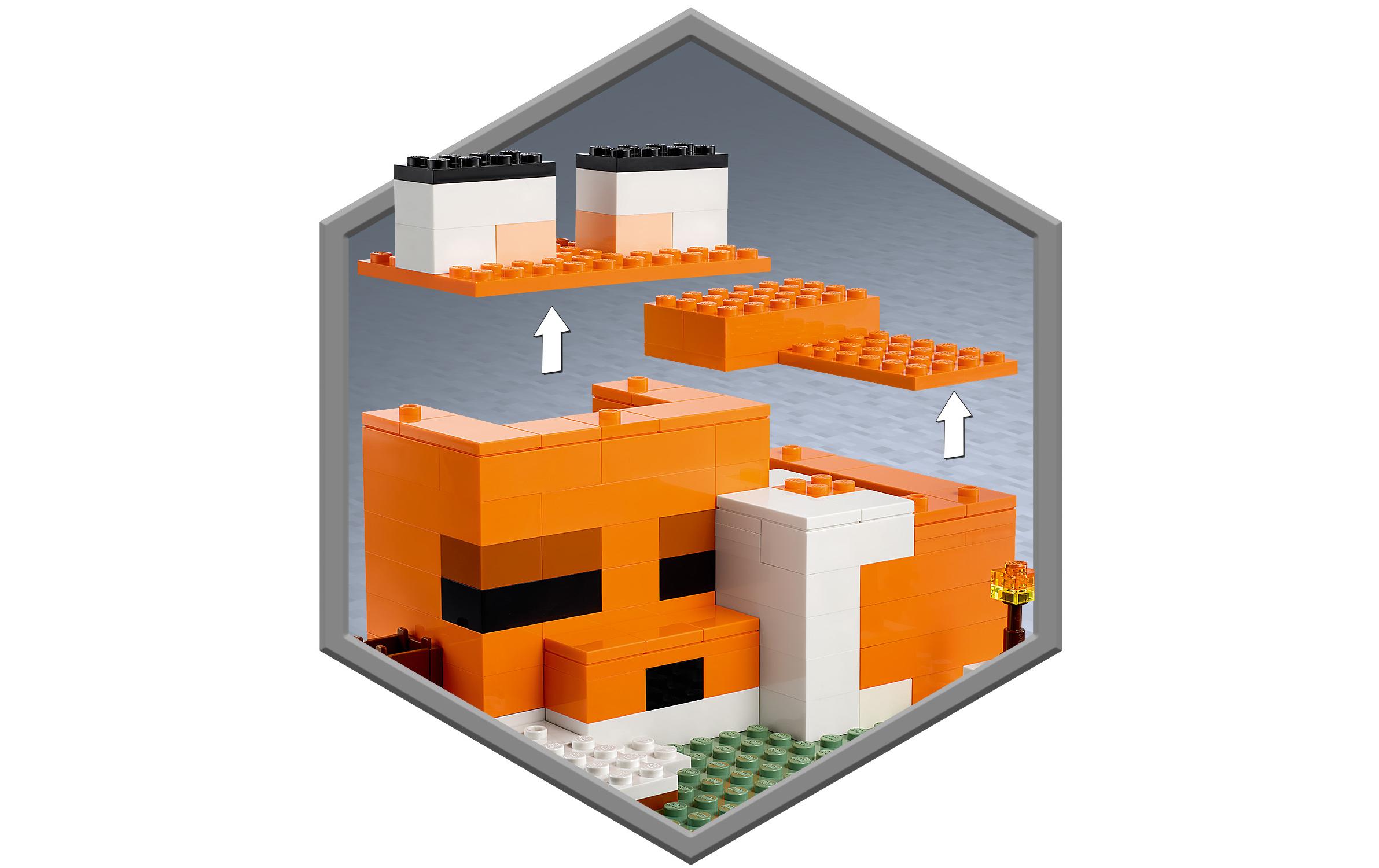 Minecraft Die Fuchs-Lodge 21178Spannende Minecraft Abenteuer am riesigen Fuchs-Haus