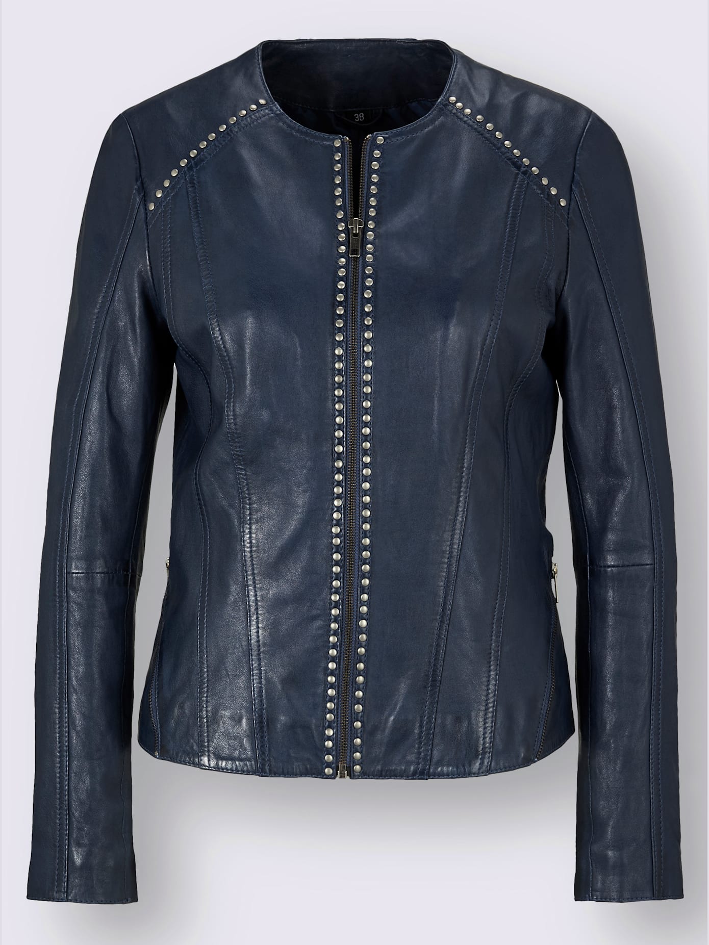 Veste en cuir 100% cuir agneau nappa