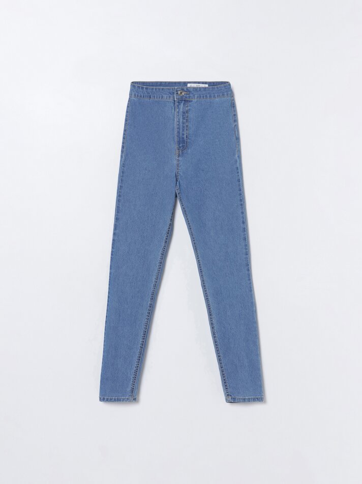 Calça jeans jegging - Azul