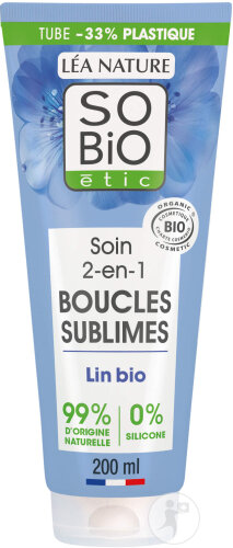 So'Bio Étic Soin 2en1 Boucles Sublimes Lin Bio Tube 200ml