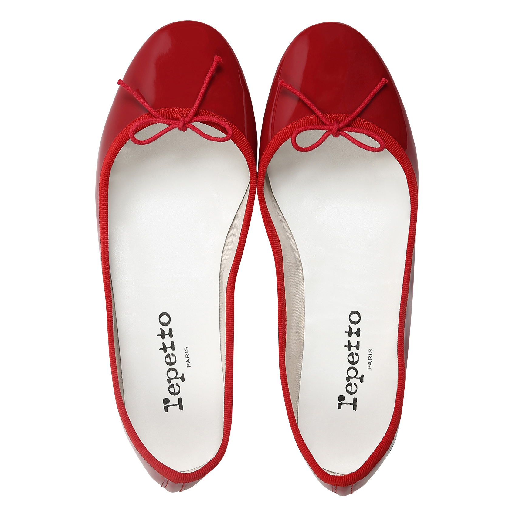 CENDRILLON - Ballerines vernies en cuir vernis | Rouge