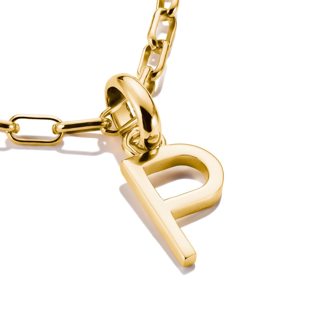 Thomas Sabo Charm-Anhänger Buchstabe P Connect vergoldet