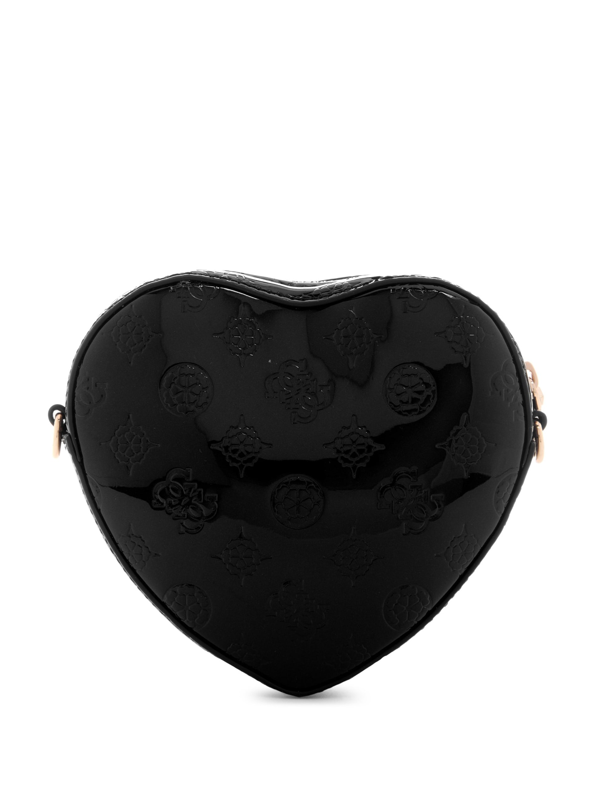 Bolsa pequena em formato de coração com logotipo em relevo Arnela