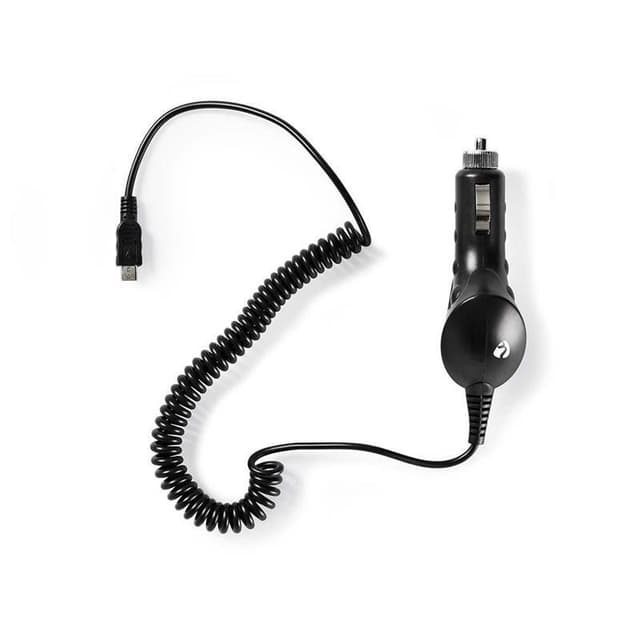 Biloplader | 1.0 A | Fast kabel | Mikro-USB | Sort