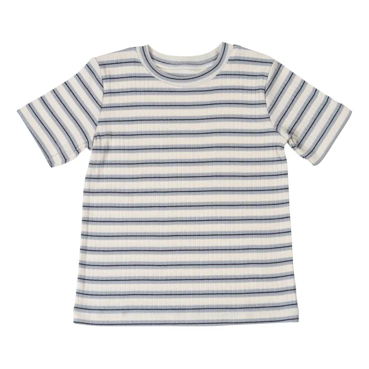 Minimalisma T-Shirt Rayé Coton Bio Nirvana | Bleu marine