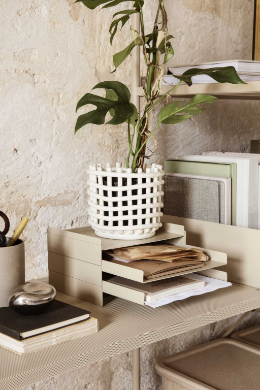 Ferm Living Ceramic basket opbergmand small Blue