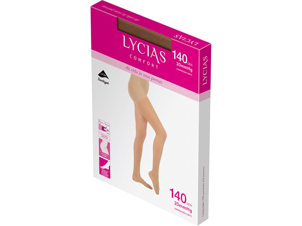 COLLANTS LYCIAS COMFORT 140 PRETO TAMANHO 3