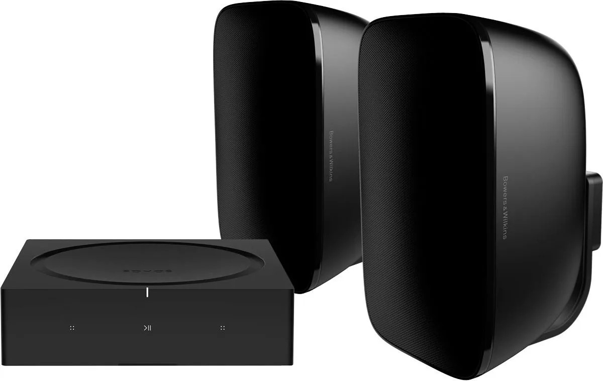 Sonos AMP   B&W AM1 Noir (la paire) Systèmes hi-fi multiroom