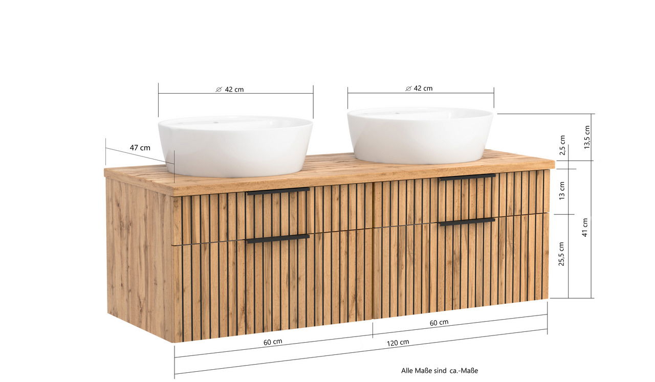XORA Waschtisch-Set 120 cm LIVERPOOL