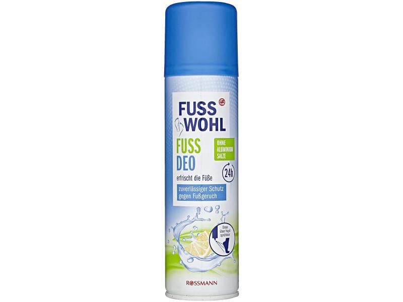 Fusswohl Fussdeo 2 x 200 ml 400 ml Erfrischendes Fussdeo für trockene und wohlriechende Füsse