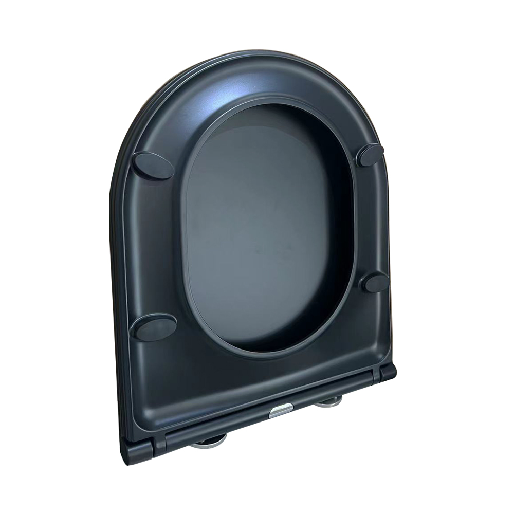 Mueller Flatline softclose toiletzitting met quick release mat zwart