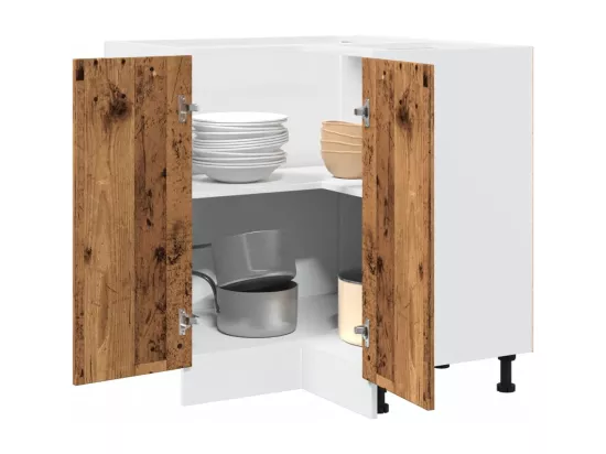 Armoire de cuisine vieux bois 75,5x75,5x81,5 cm bois ingénierie
