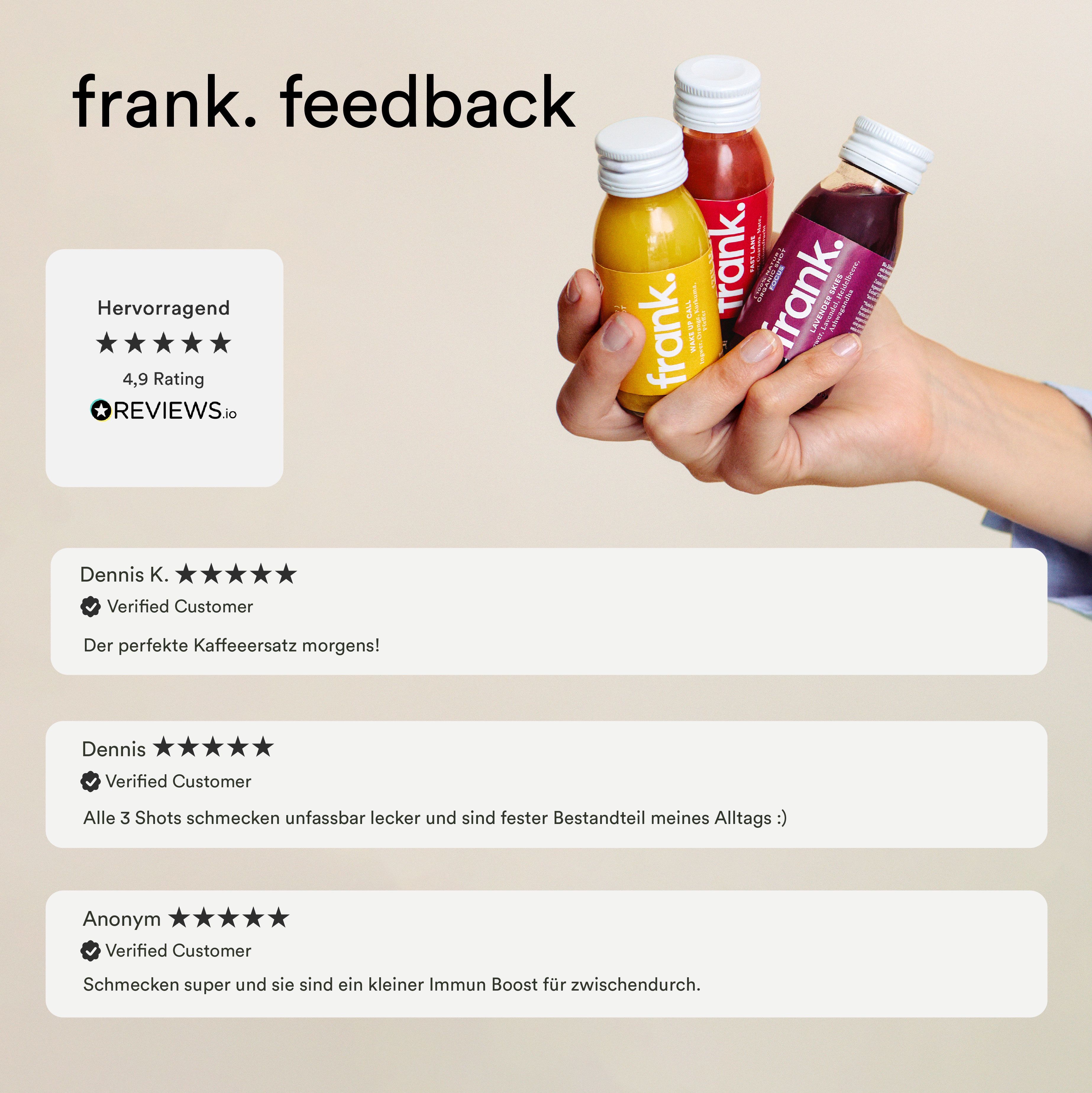 frank. Bio Ingwer Shot Relax