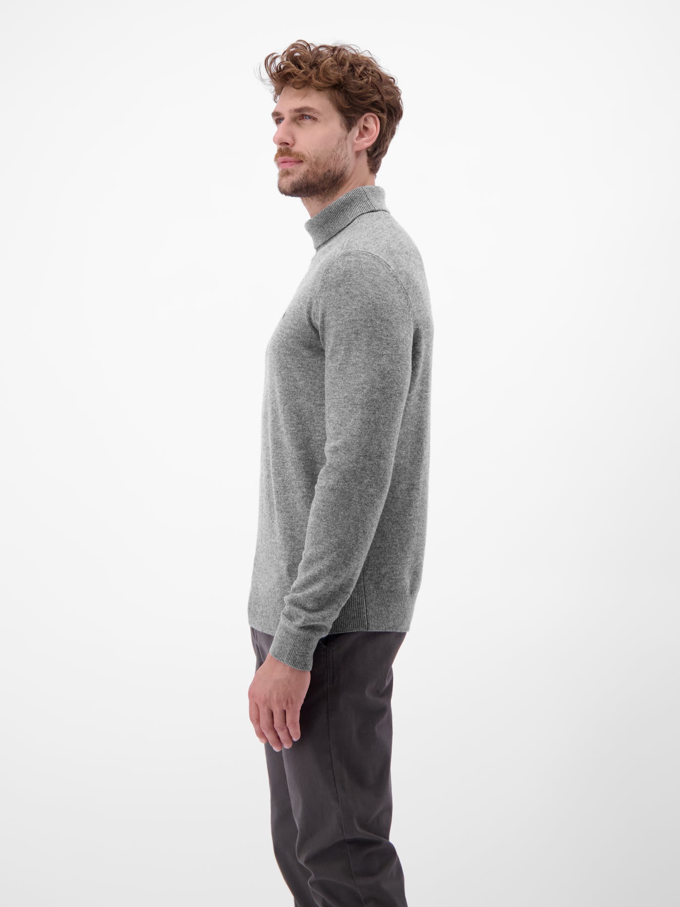 Herren Rollkragenpullover aus Woll-Kaschmir-Mix – lässige Optik, wärmender Tragekomfort