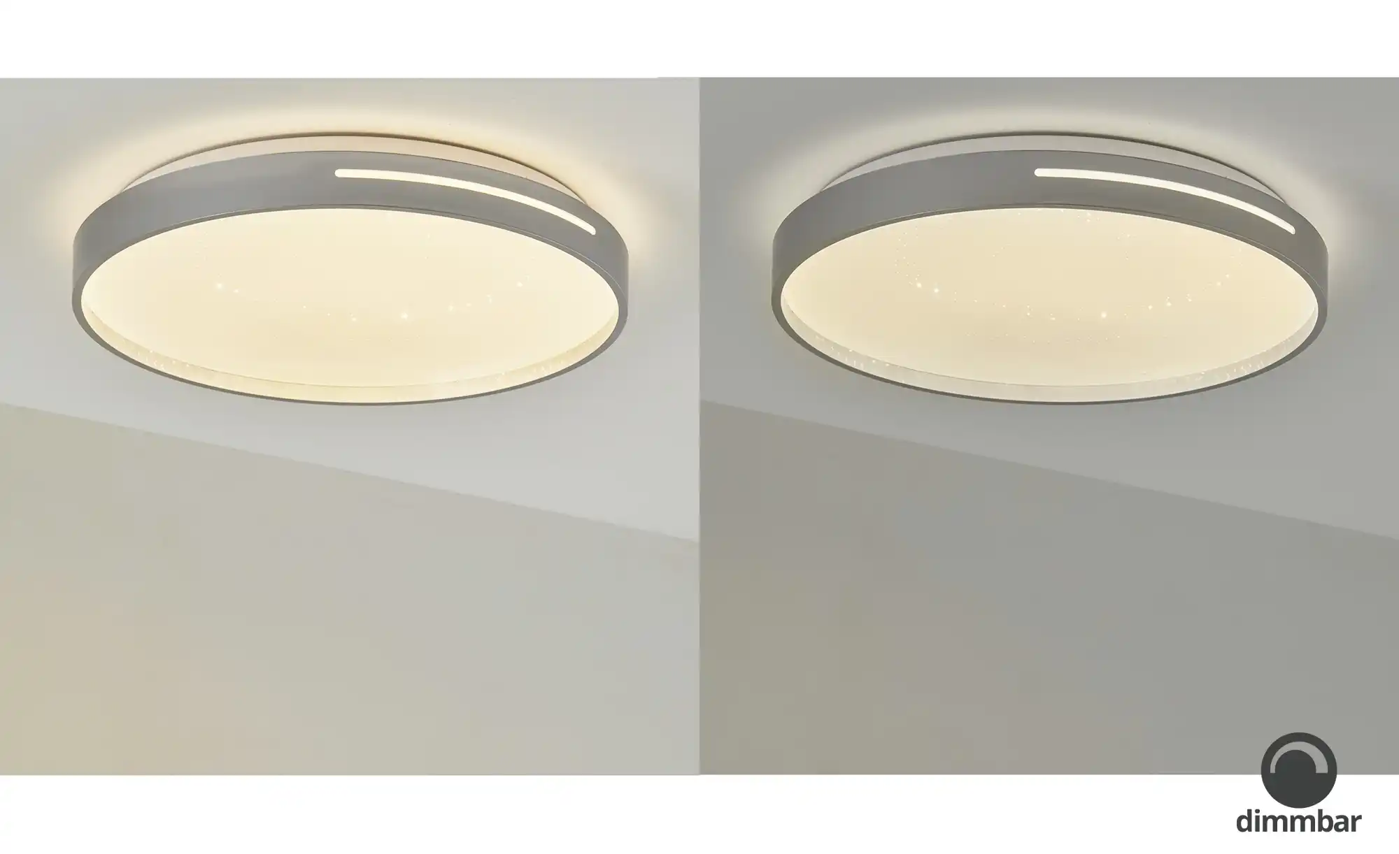 KHG LED-Deckenleuchte, 1-flammig, silberfarben