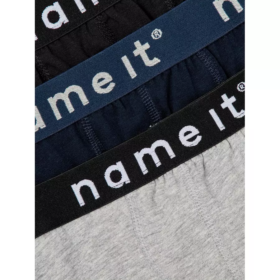name it Boxershorts 3er Pack Black Grey Blue