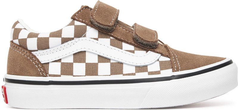 Vans - Old Skool V - Peuterschoenen - Zwart - Suède en Canvas