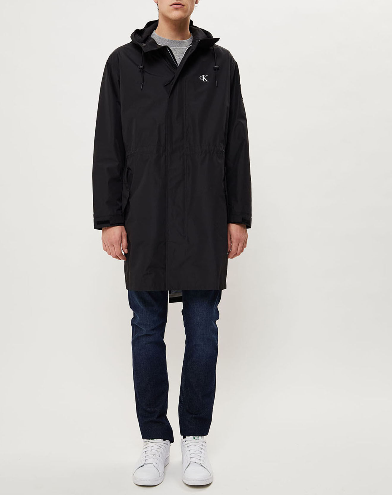 Calvin Klein Jeans Parka longue Technical noire