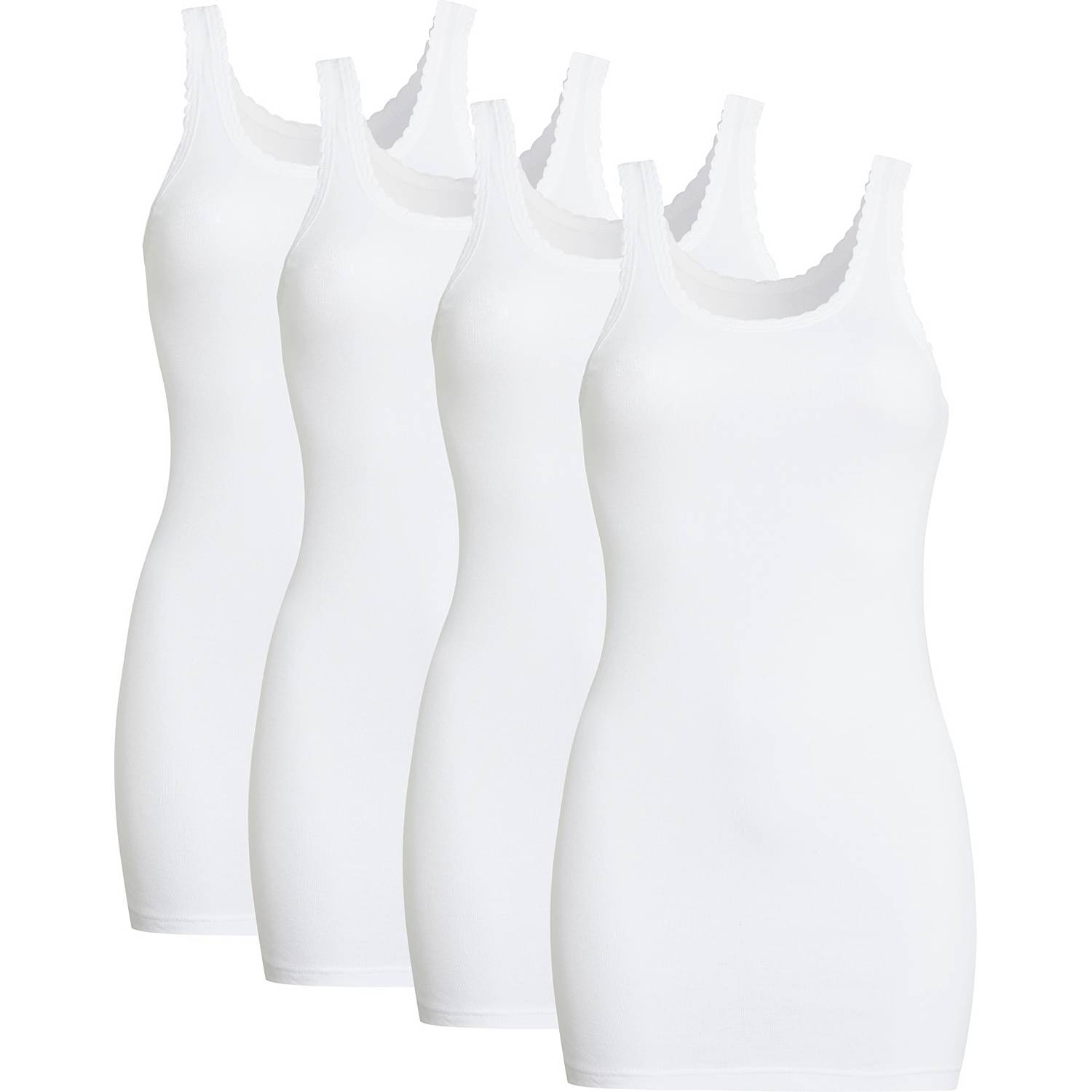 Conta Feinripp Damen-Unterhemd im 4er-Pack