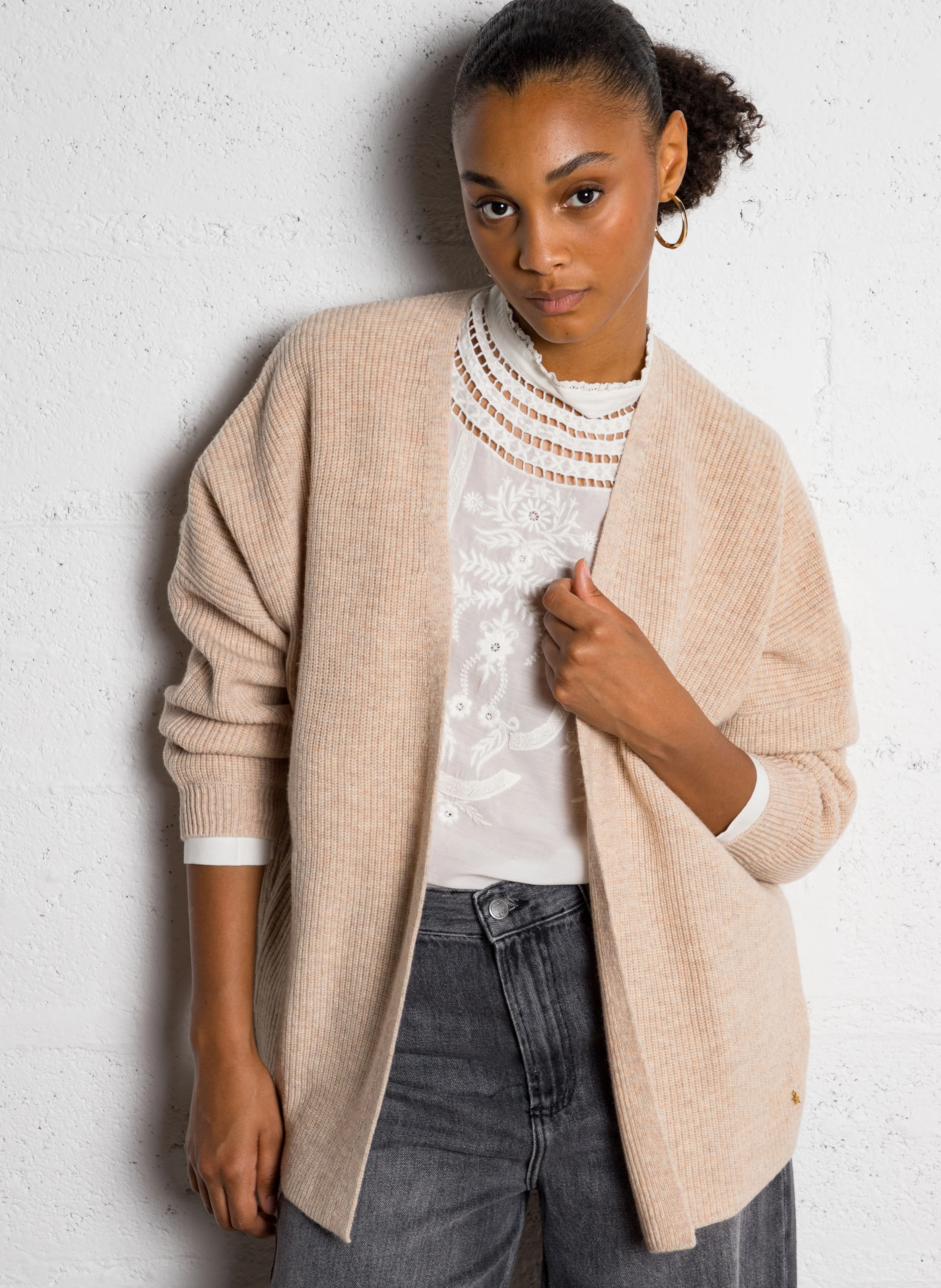 ARNOLDE - Gilet en laine | Beige