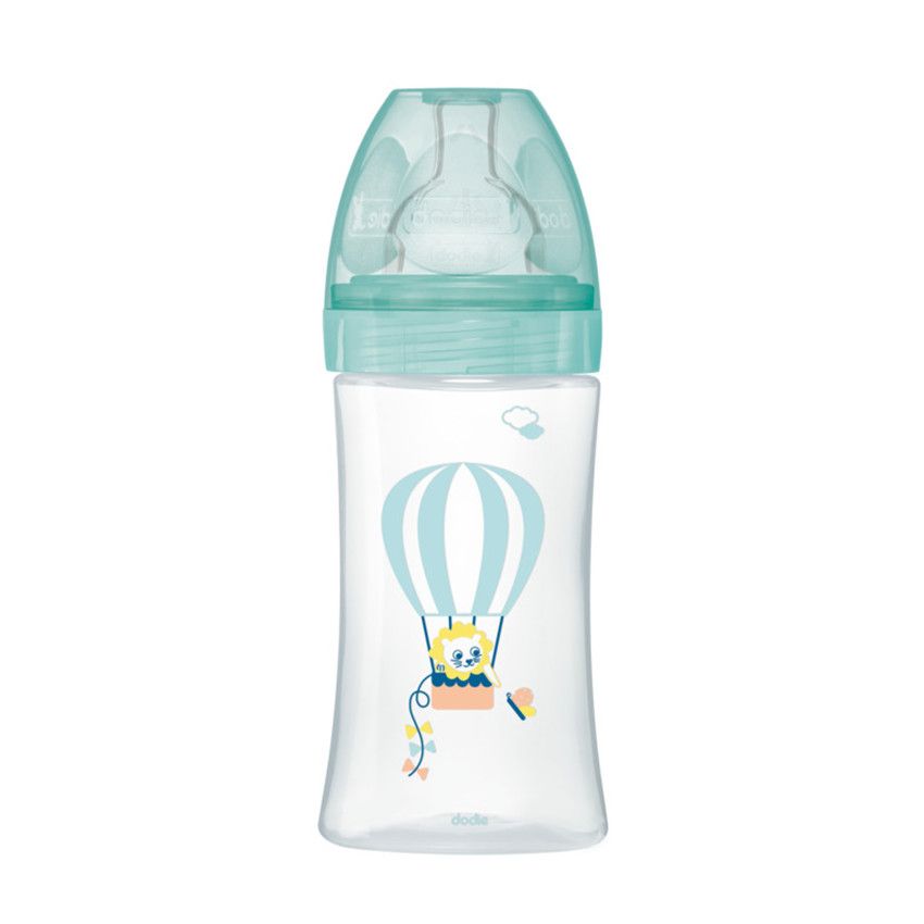 Biberon anti-colique Sensation 270ml 0-6 mois - Montgolfière - Ecru