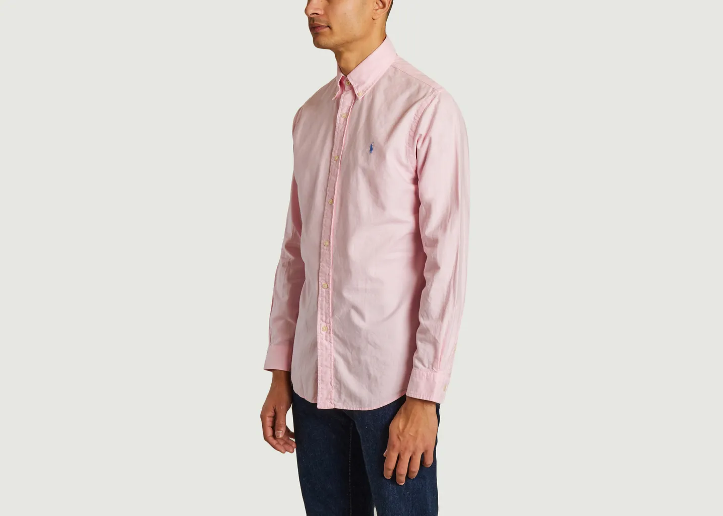 Chemise Oxford Cintrée Teinte En Pièce Polo Ralph Lauren