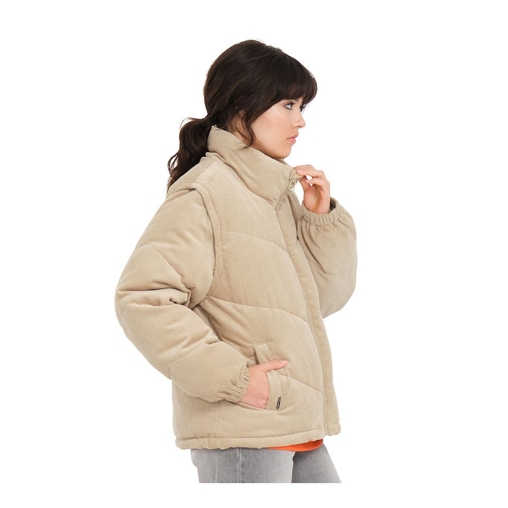Volcom CORD'N PFF - Doudoune Femme khaki