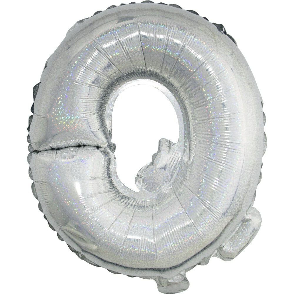 Ballon forme lettre Q, aluminium