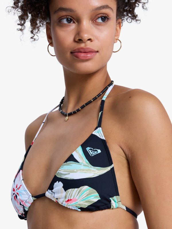 Printed Essentials TS Set Ensemble de bikini Tiki Tri deux pièces Noir Femme