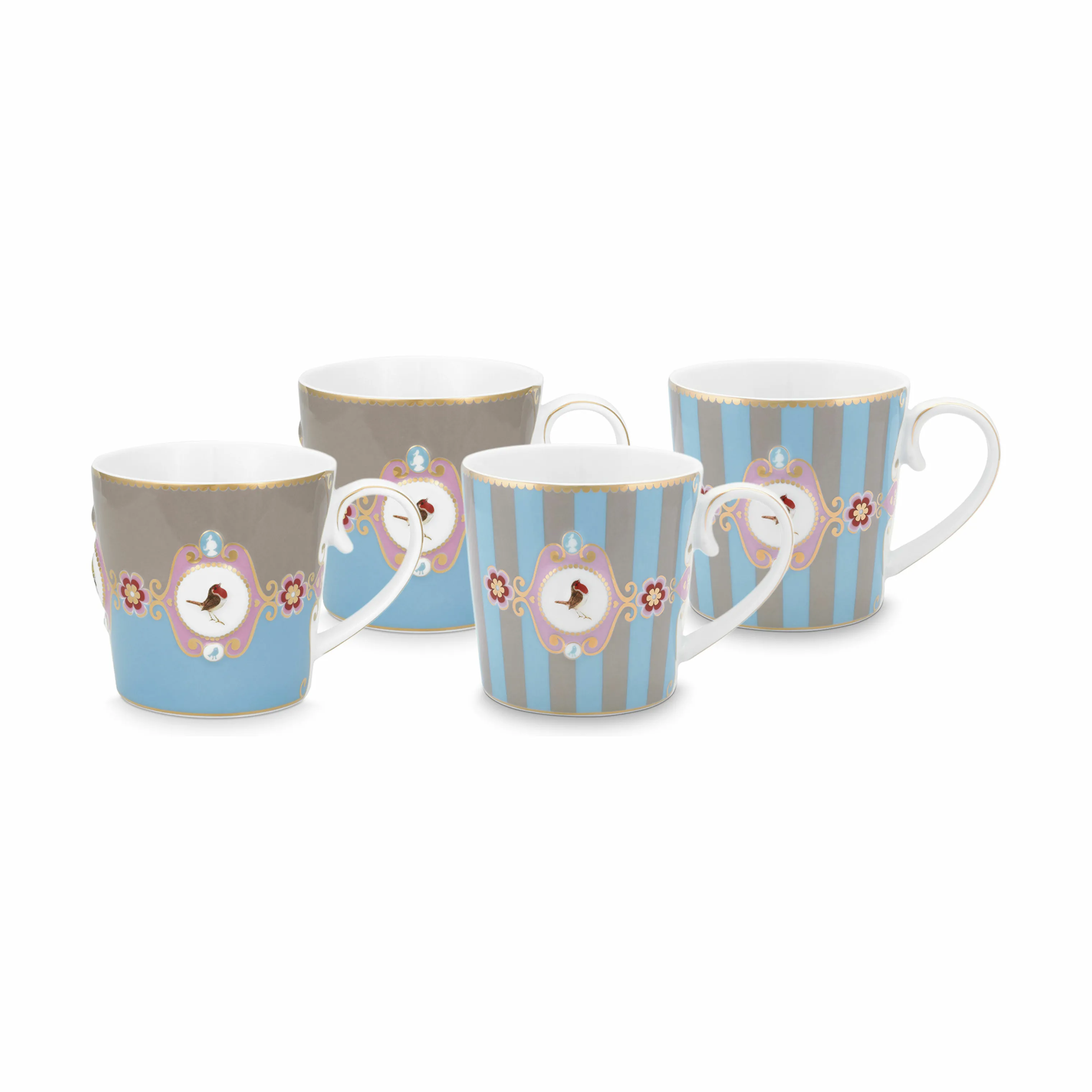 PIP Studio Love Birds Krus - 4 stk.