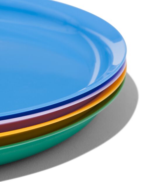 4 assiettes en plastique Ø23cm
