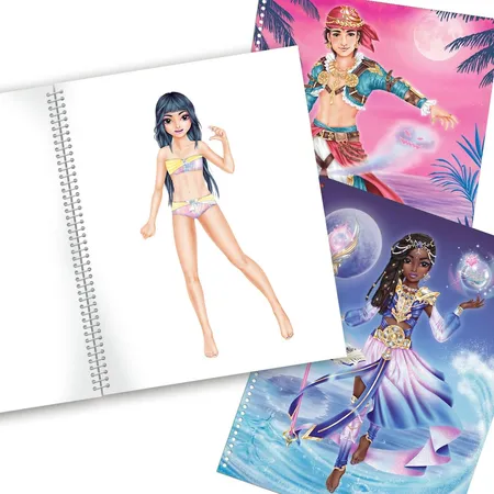 Depesche Create your TOPModel Malbuch mit Stickern Fantasy