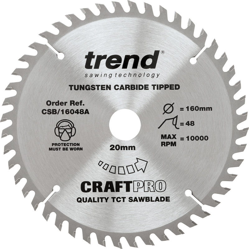 Trend cirkelzaagblad 160x20x2,2mm 48T