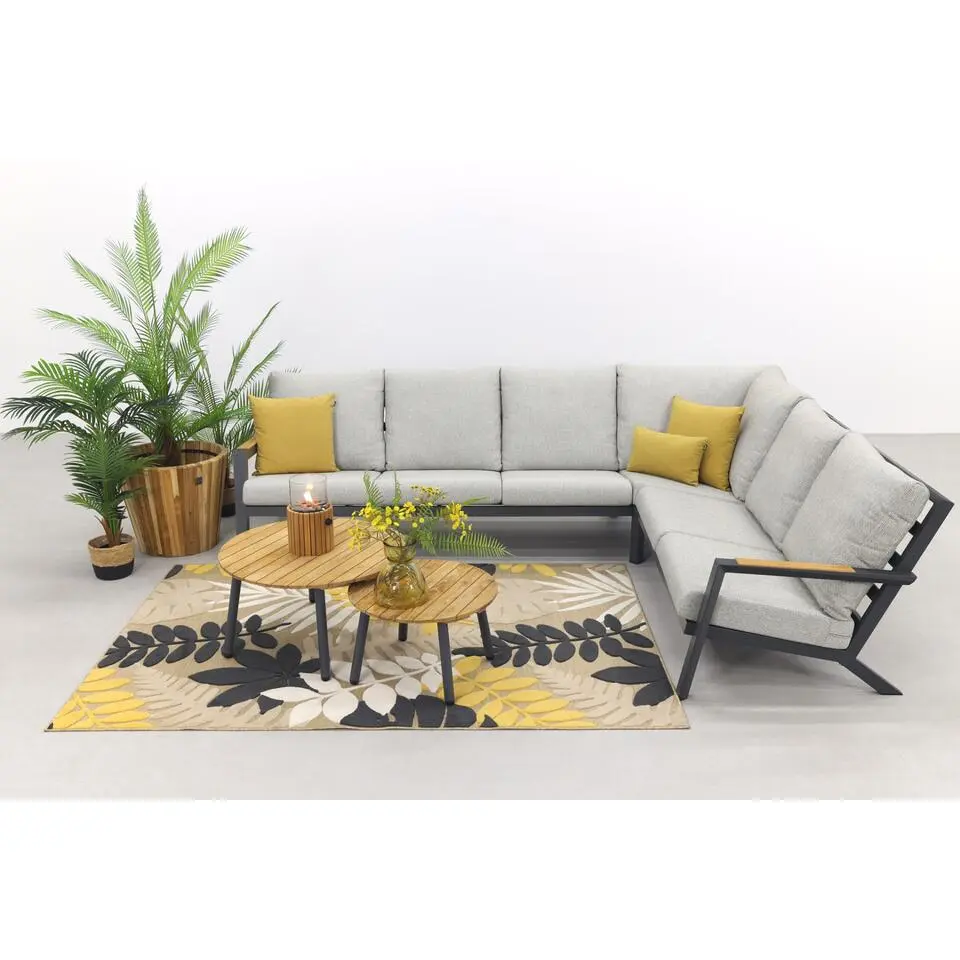 VDG Santos/Mindo loungeset - loungebank - antraciet