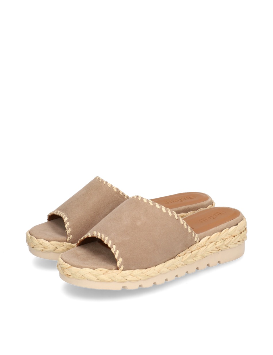 Nubukleder Pantoffel