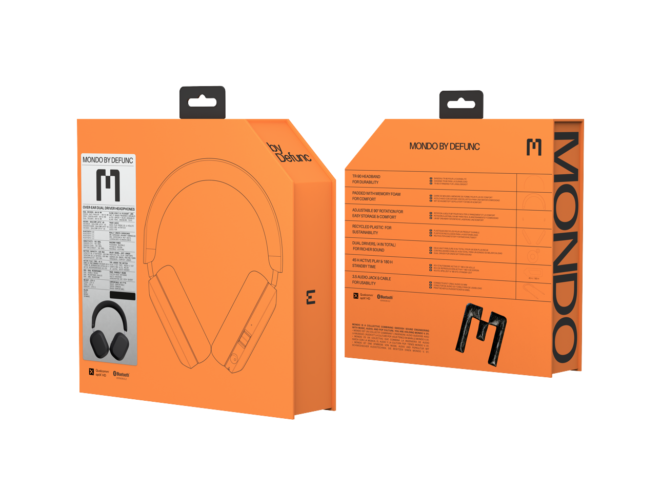 Mondo - by Defunc Over-Ear Bluetooth Headset Sort