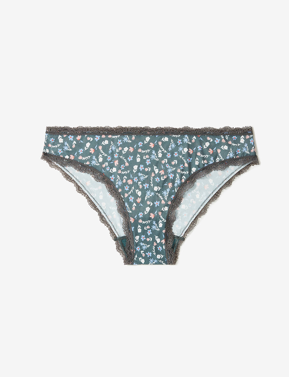 Culotte taille basse - délice vert cambridge