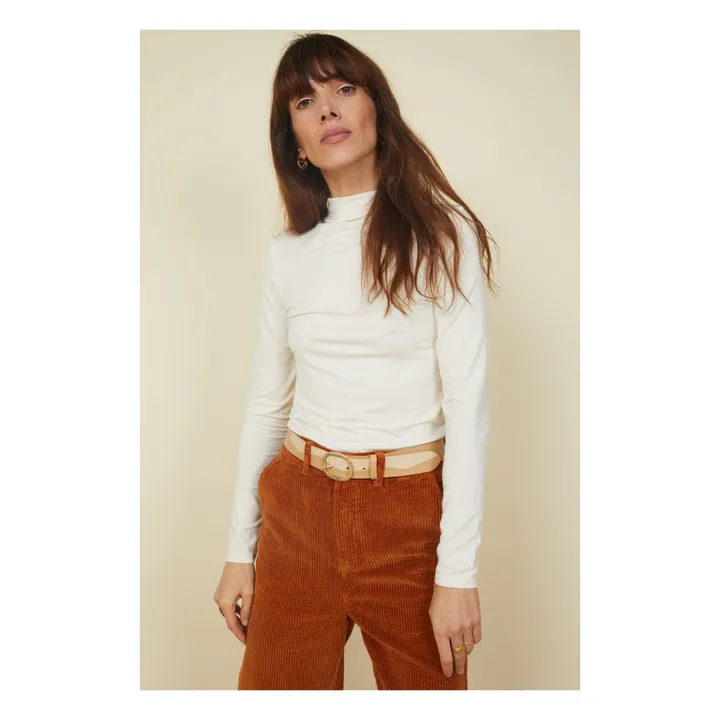 SMALLABLE BASICS Pantalon Femme velours côtelé coton bio | Noisette