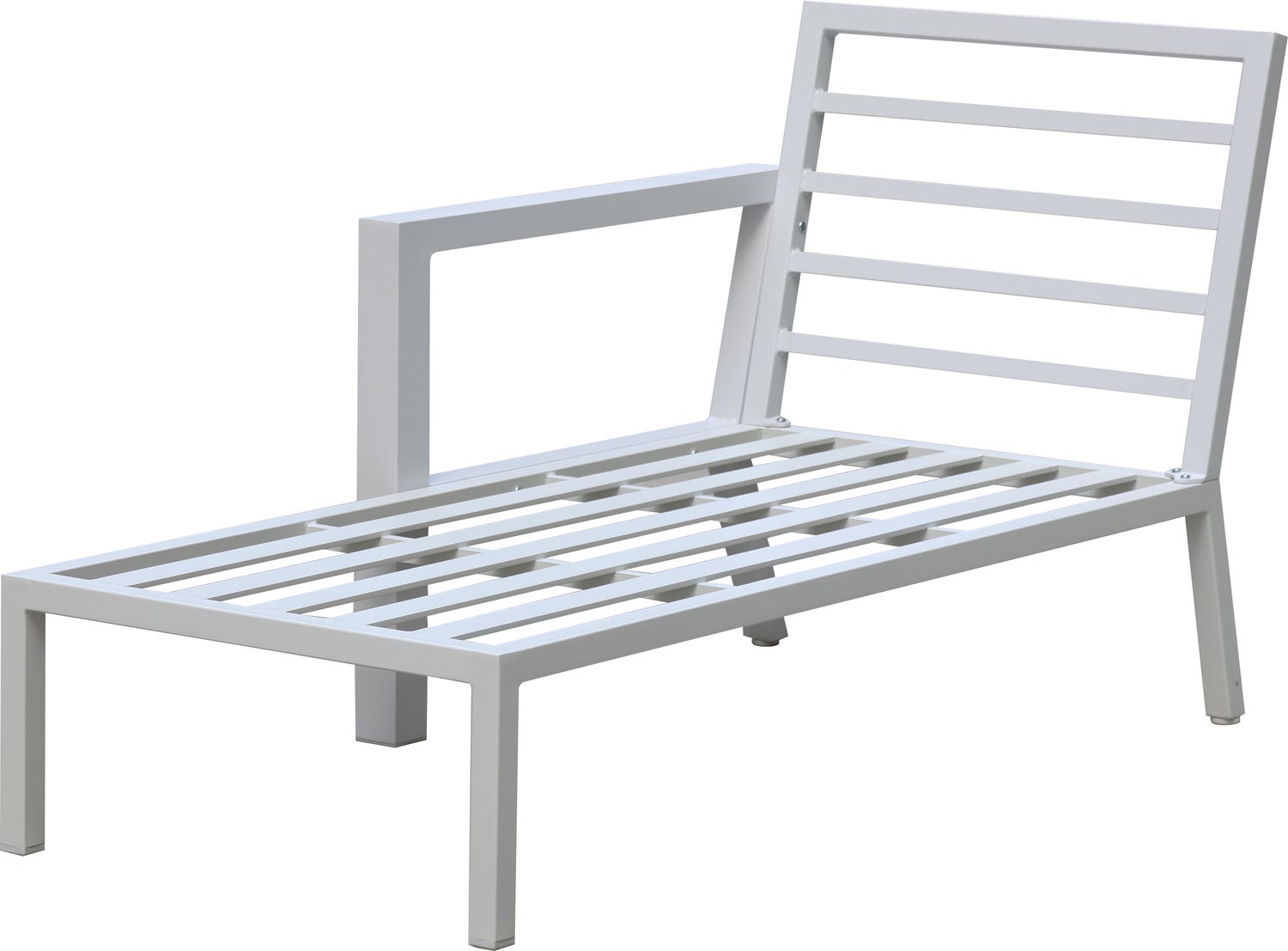 Intratuin loungebank chaise longue rechts Milo wit