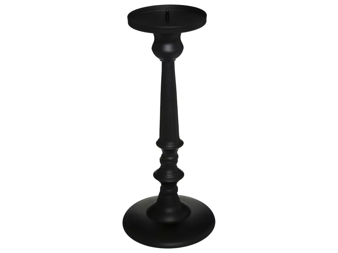 Bougeoir Chandelier en Métal noir H 31 cm