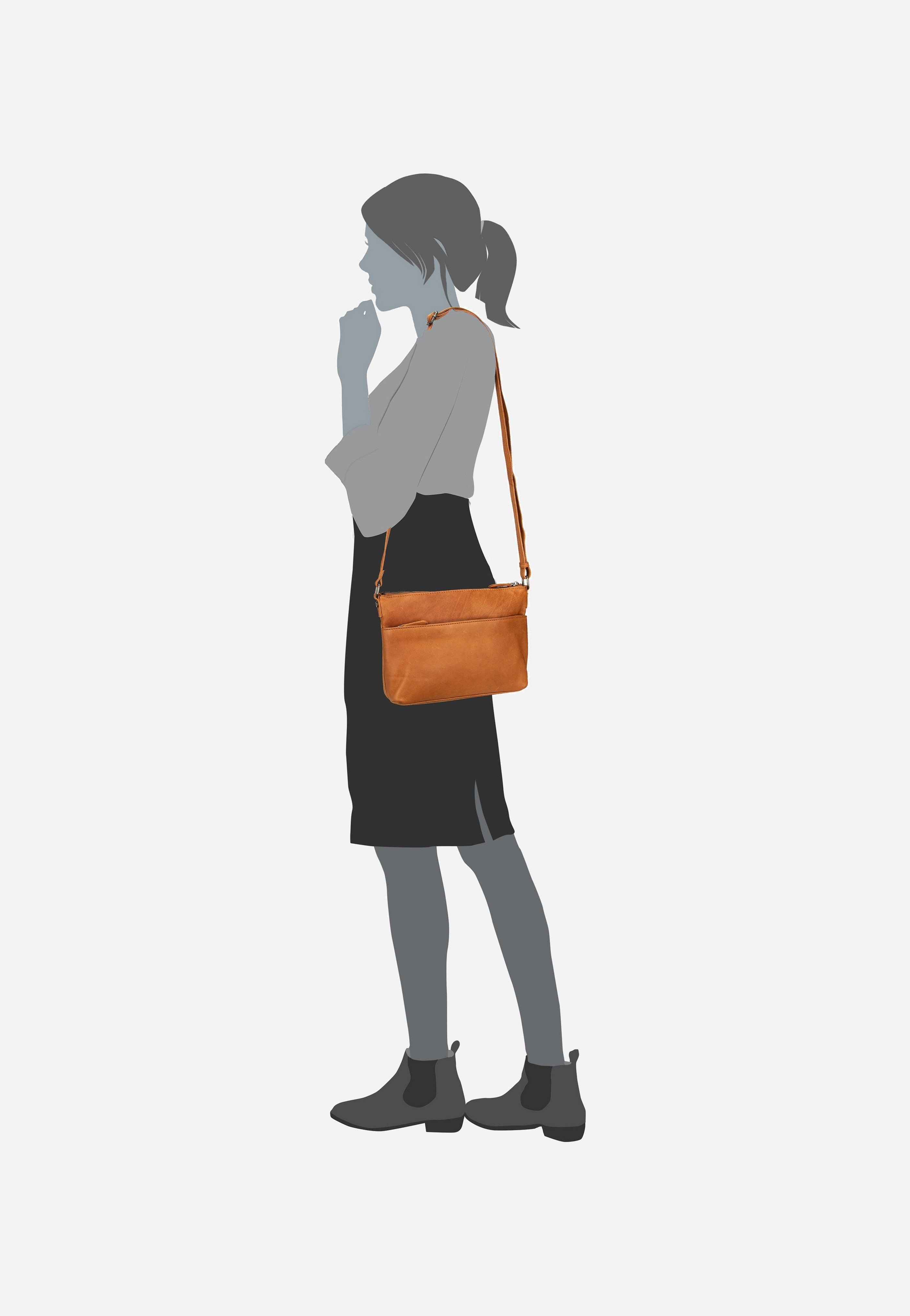 Durban 1316 Cognac - Crossbody Bag