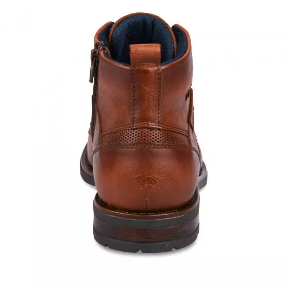 Bottines MARRON DENIM SIDE CUIR