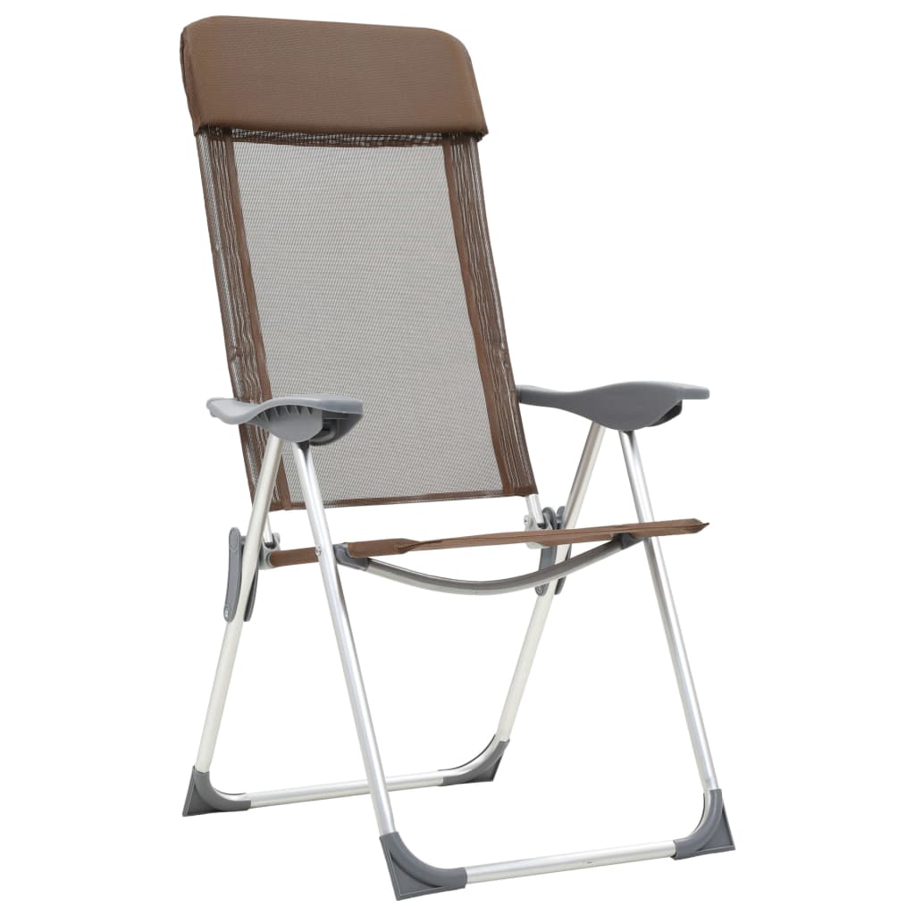 Conjunto de 4 cadeiras de camping dobráveis Vidaxl.