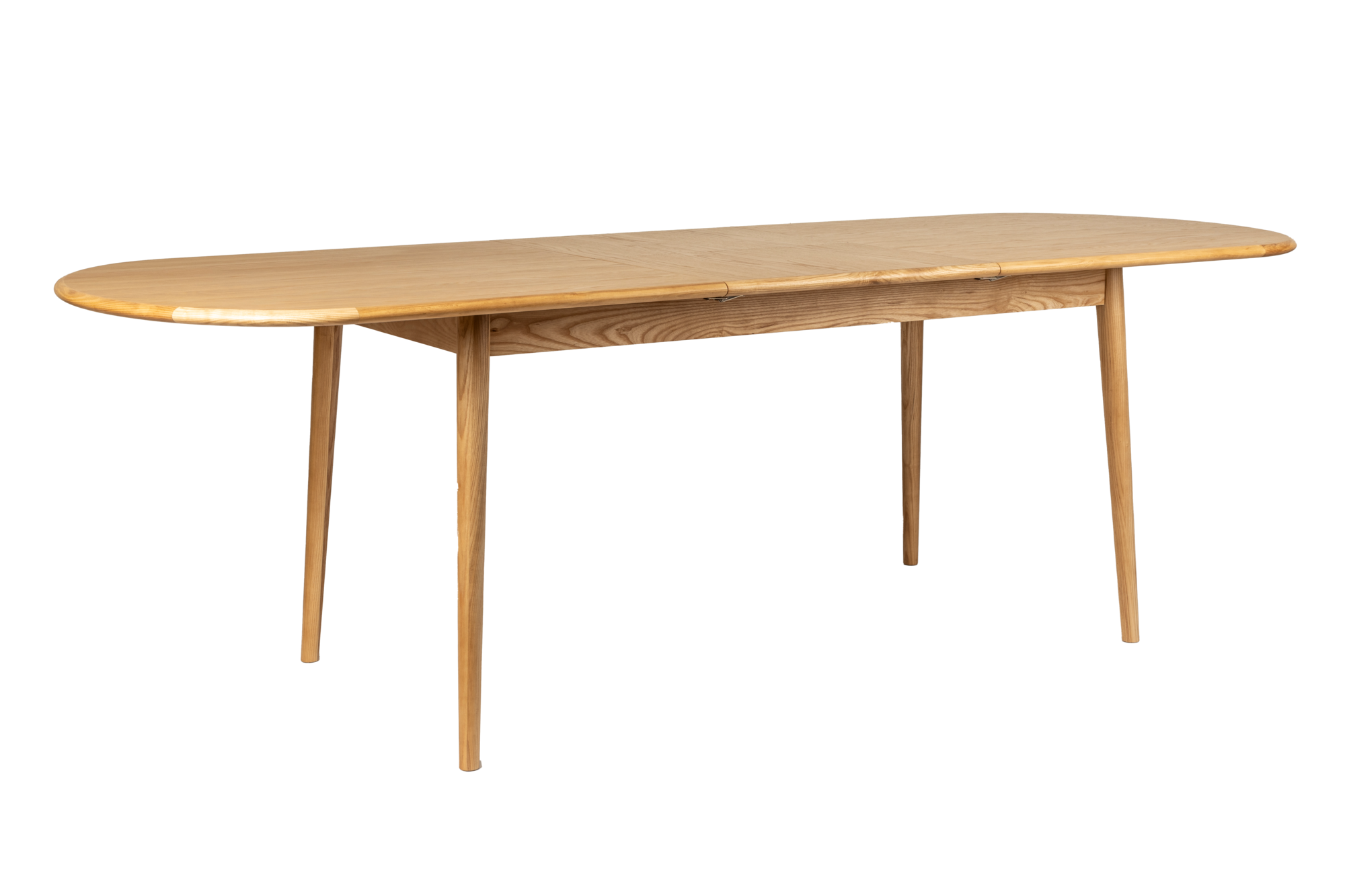 Eettafel Twist ovaal uitschuifbaar eiken 180-240 x 90 cm