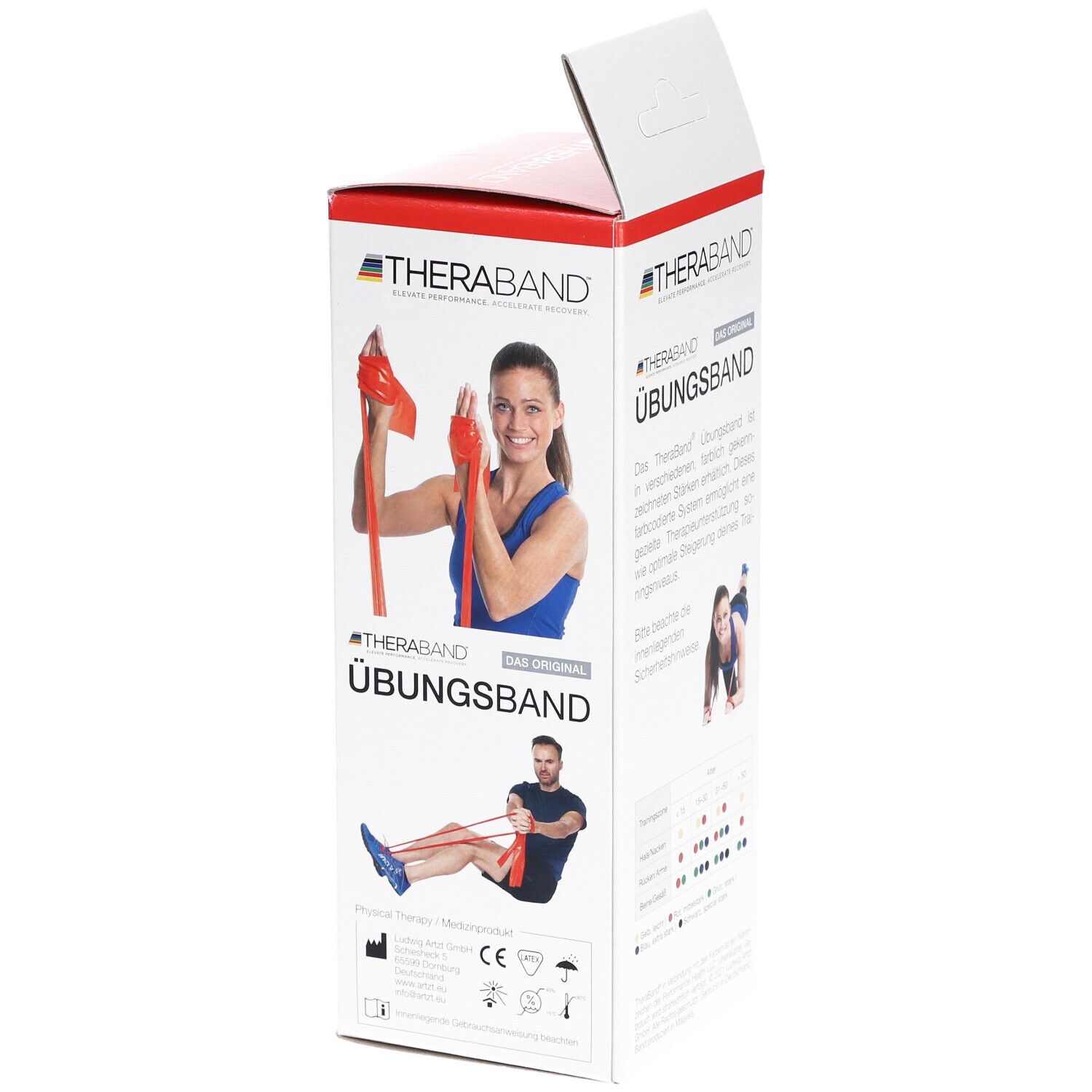RUSSKA Theraband™  2,5 m mittel stark rot