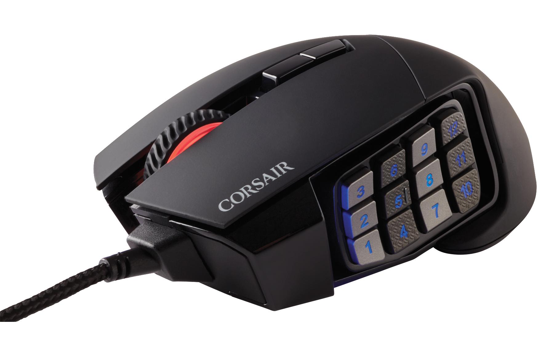 Gaming-Maus Scimitar RGB Elite iCUE schwarzMOBA/MMO Gaming Maus