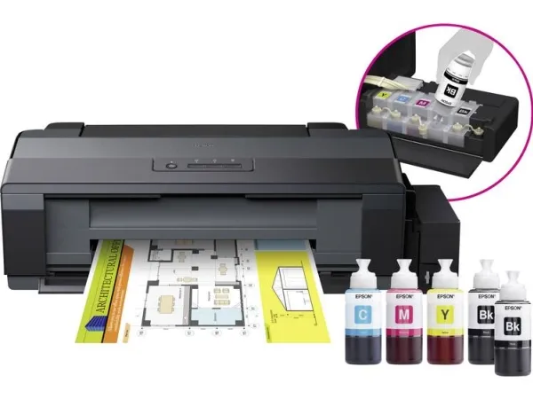 Epson EcoTank ET-14000 - Printer - farve - blækprinter - kan genopfyldes - A3 - 5760 x 1440 dpi - op til 15 spm (mono) / op til 5.5 spm (farve) - kapacitet: 100 ark - USB