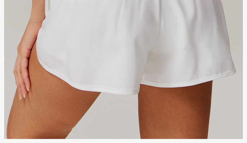 Skinniano - Elastische, effen hardloopshorts